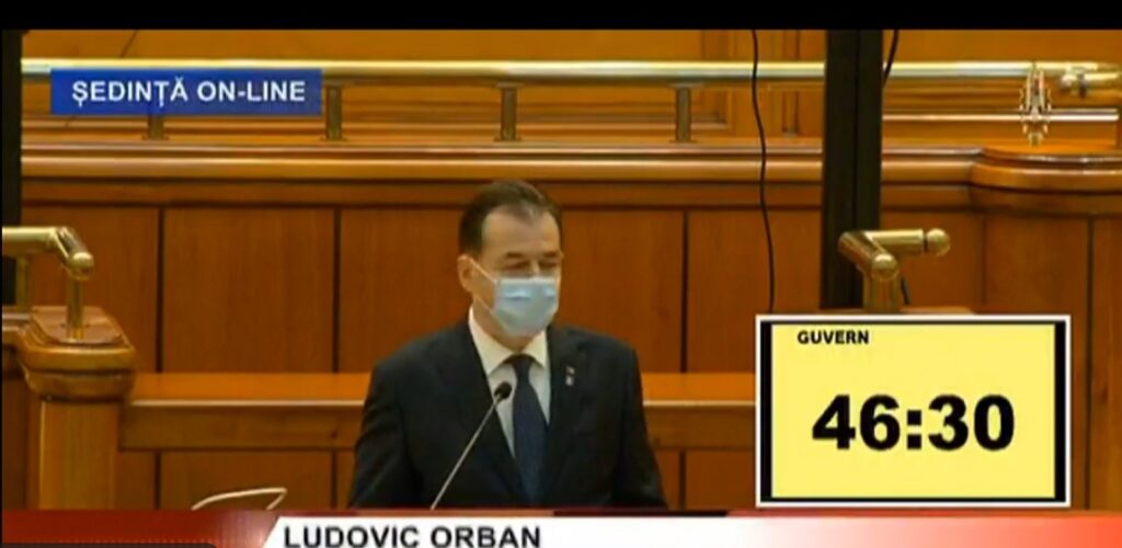 Breaking news! Ludovic Orban a ajuns în Parlament! Anunțul momentului: Raportul privind măsurile în contextul pandemiei COVID VIDEO
