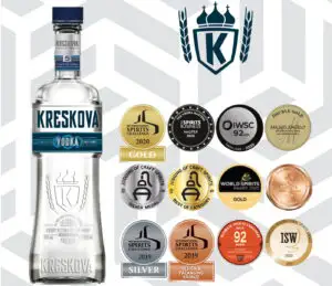 Kreskova Vodka: Medalie Master la The Vodka Masters 2020 şi alte 11 medalii la competiţii prestigioase, desfăşurate pe 3 continente (P)