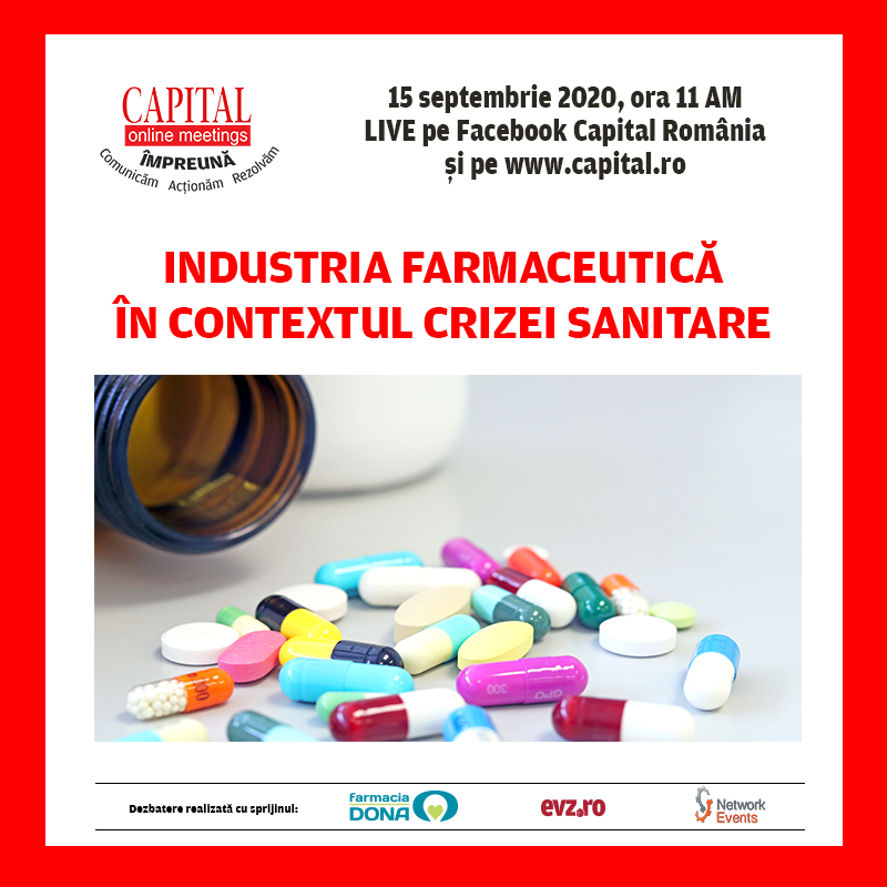 Capital Online Meetings – Industria farmaceutică în contextul crizei sanitare