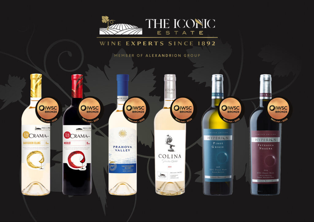 Vinurile The Iconic Estate, din portofoliul Alexandrion Group, au câştigat numeroase medalii la International Wine and Spirit Competition 2020 (P)