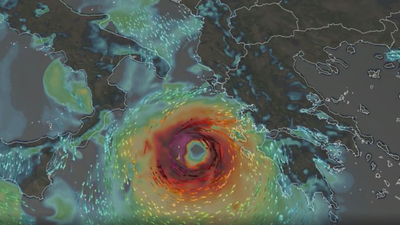 Ciclonul cu forță de uragan a lovit Europa! Imagini apocaliptice, fenomen extrem de rar și de o violență aparte VIDEO