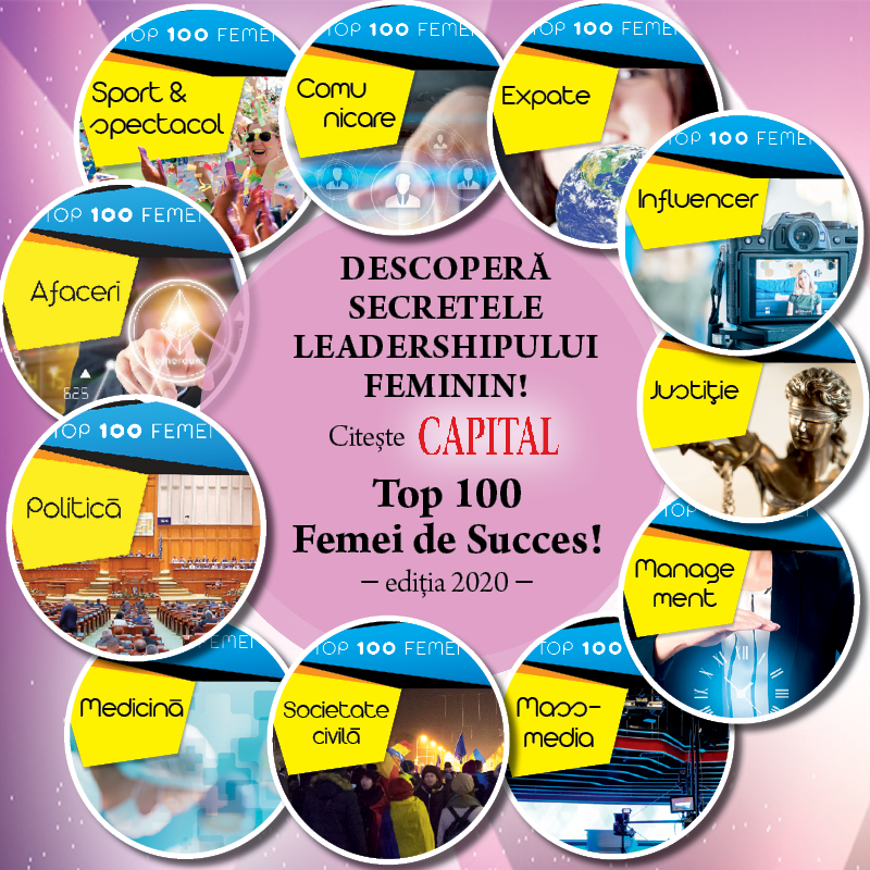 Descoperă secretele leadershipului feminin în România! Revista Capital lansează Top 100 Femei de Succes, ediția 2020!