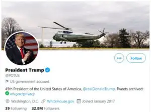 Joe Biden va primi controlul asupra contului prezidenţial de pe Twitter pe 20 ianuarie