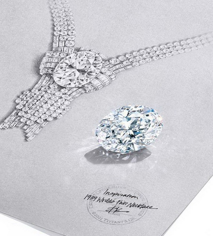 Tiffany va reedita colierul său istoric din 1939, cu un nou diamant de 80 de carate