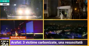 Primele imagini de la incendiul de la Matei Balș. A fost activat planul roșu