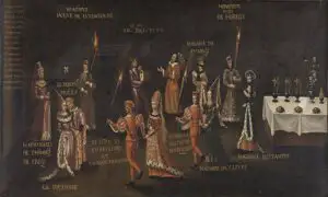 Jurământul fazanului: Îl dedic lui Dumnezeu, Creatorul meu, glorioasei Fecioare Maria, doamnelor și fazanului…