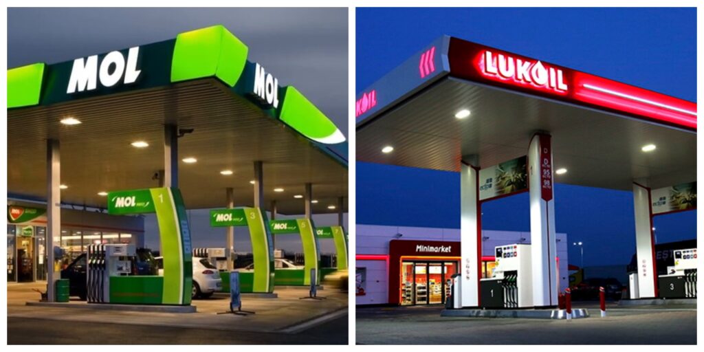 MOL achiziționează 16 benzinării de la Lukoil în Slovacia și restaurantele Marche în Ungaria