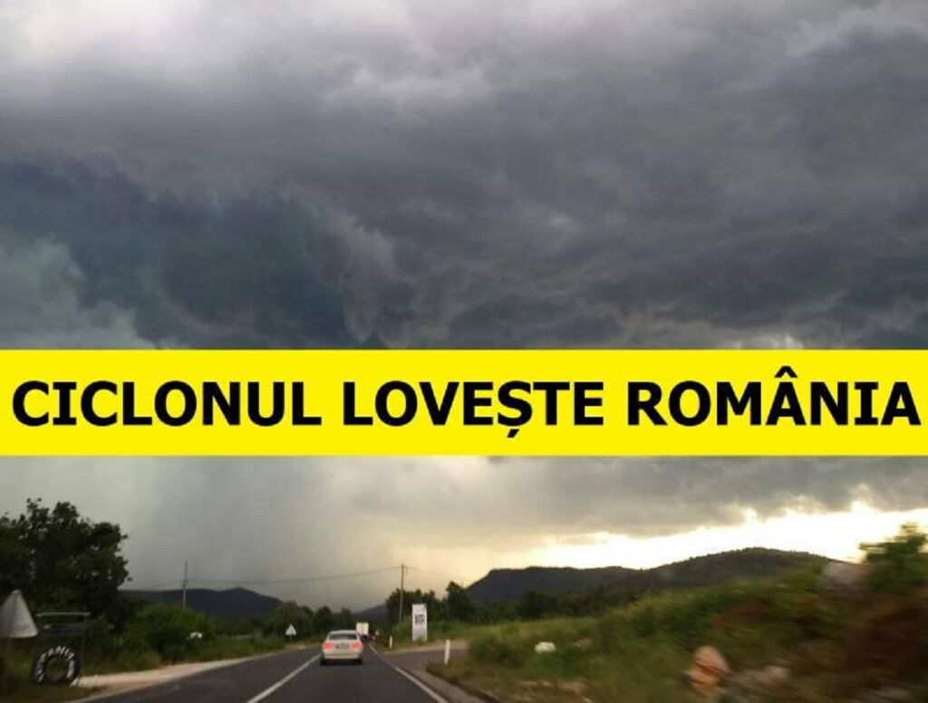 Ciclonul care lovește crunt România! Fenomene meteo extreme. Alertă meteo ANM