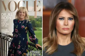 Prima doamnă a Americii, Jill Biden, fotografiată pentru coperta revistei Vogue. Melania Trump a fost ignorată total de publicaţie