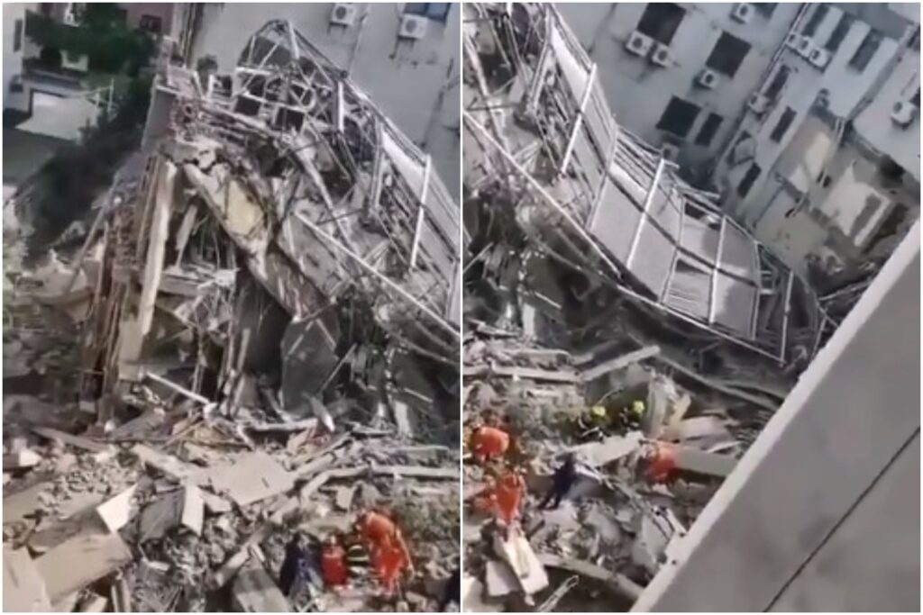 Breaking News! Un hotel din China s-a prăbușit. Zeci de persoane sunt căutate sub dărâmături