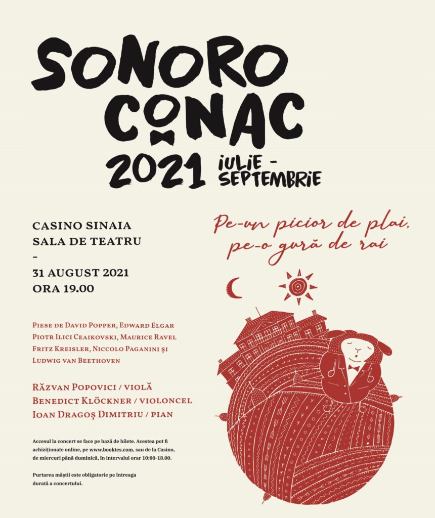 Turneul SoNoRo Conac IX continuă cu două concerte la Casinoul Sinaia și Conacul Bellu din Urlați