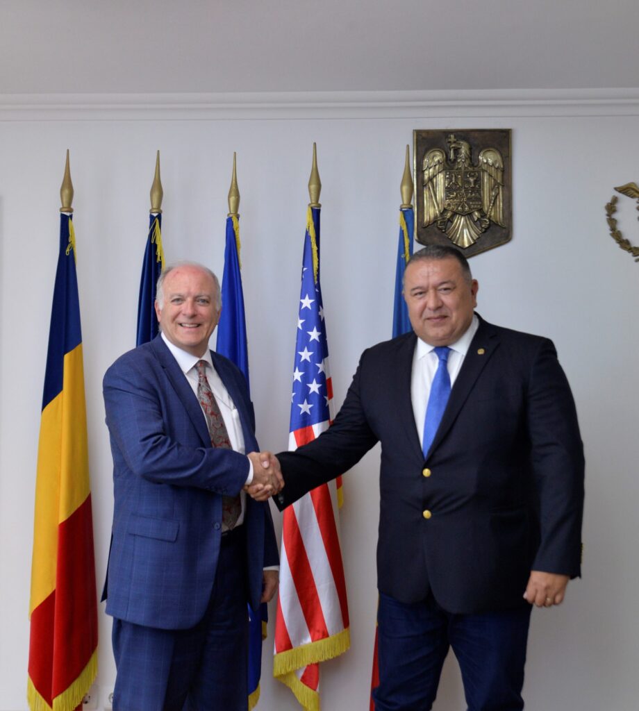 Întâlnirea de lucru a Președintelui CCIR, Mihai Daraban cu Atașatul Comercial al Ambasadei SUA la București, Thomas Hanson