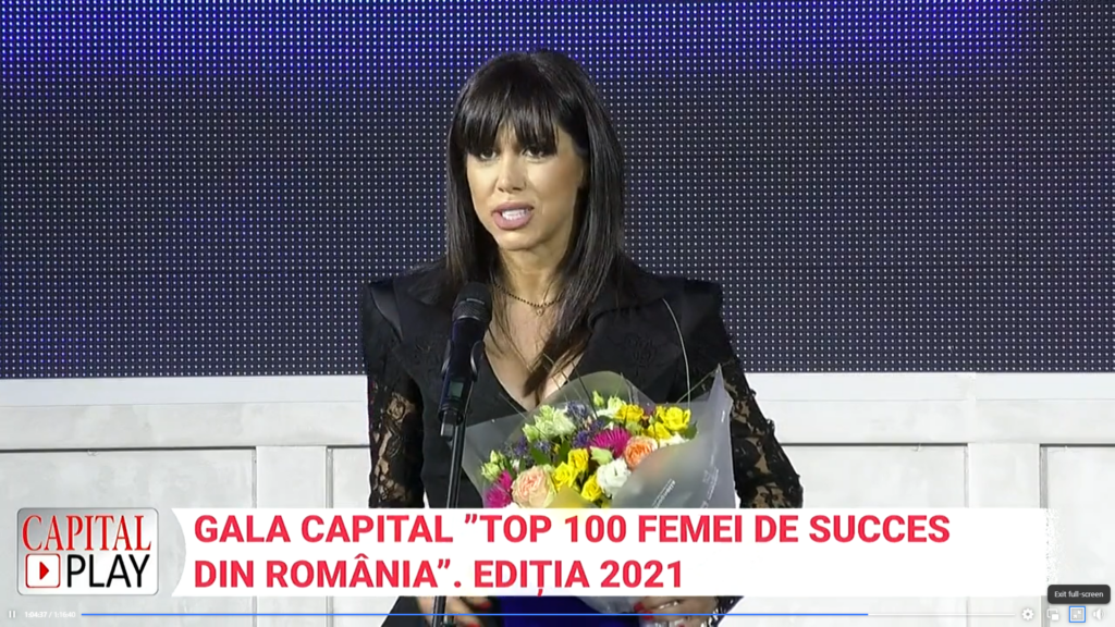 Gala Top 100 femei de succes. Premiu special pentru “40 de întrebări cu Denise Rifai”, revelaţia anului în media