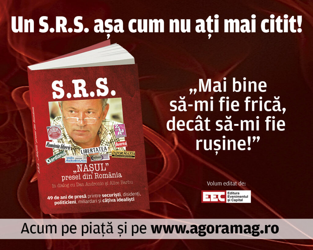 ”Mai bine să-mi fie frică, decât să îmi fie rușine”! Dezvăluirile unuia dintre cei mai cunoscuți ziariști în cartea „S.R.S – Nașul presei din România”