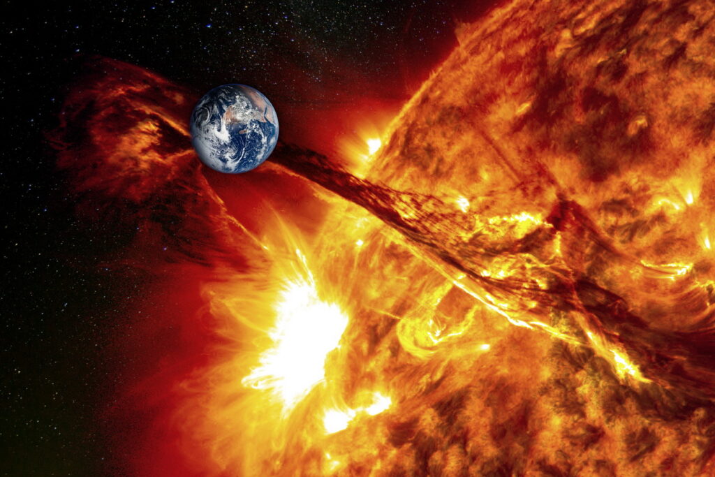 O furtună solară amenință Pământul! Omenirea s-ar putea confrunta cu o beznă totală