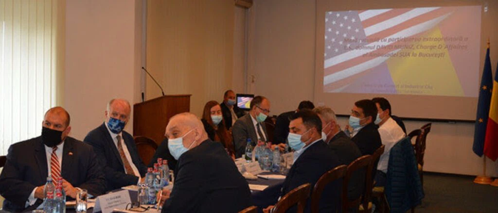 Masa rotundă de promovare a oportunităților de cooperare româno-americane  la Camera de Comerț și Industrie Cluj