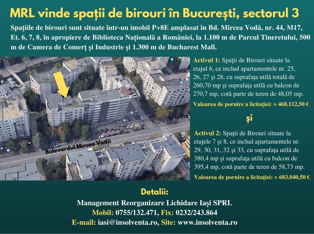 Publicație de vânzare ROMAGRA S.A. București (P)