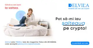 Elvila, primul retailer mare care acceptă plata în crypto!