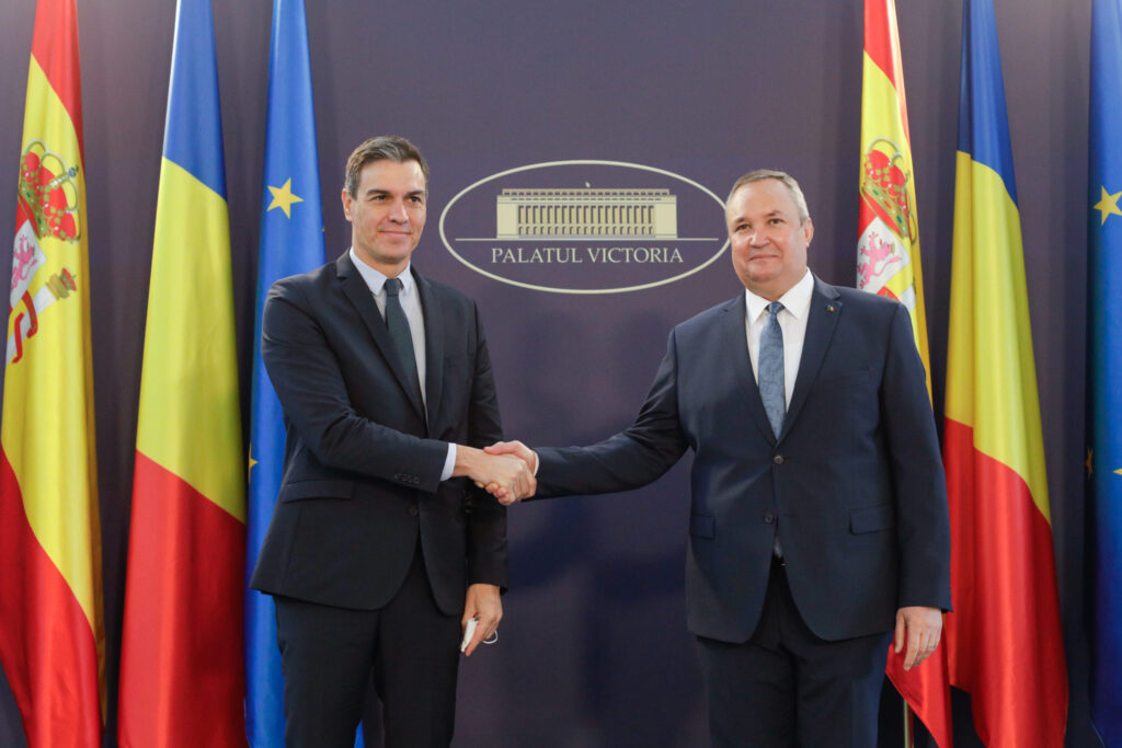 Nicolae Ciucă, întrevedere cu premierul Spaniei: Au apreciat răspunsul solidar al UE și NATO la criza din Ucraina