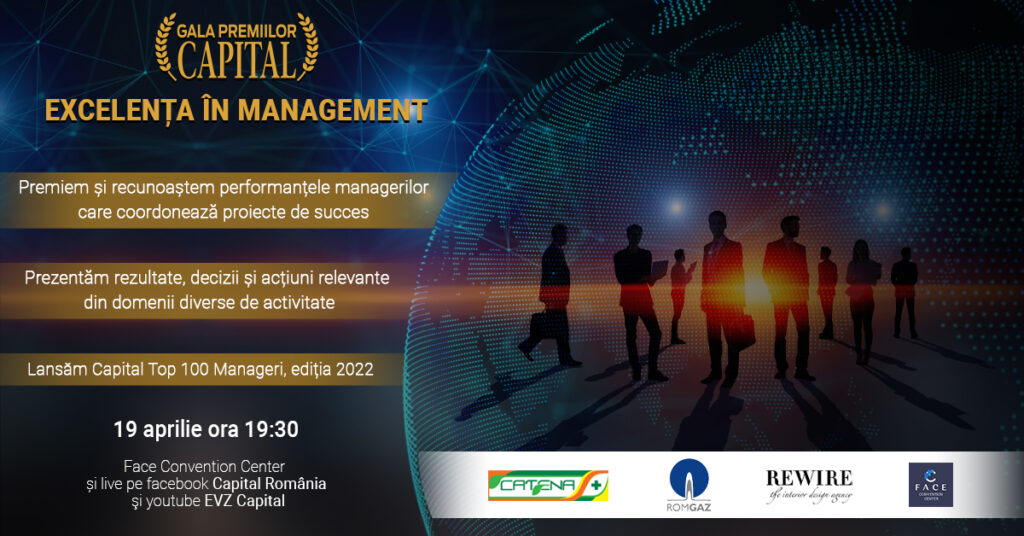 Revista Capital a premiat cei mai buni manageri din România în cadrul Galei Excelența în Management
