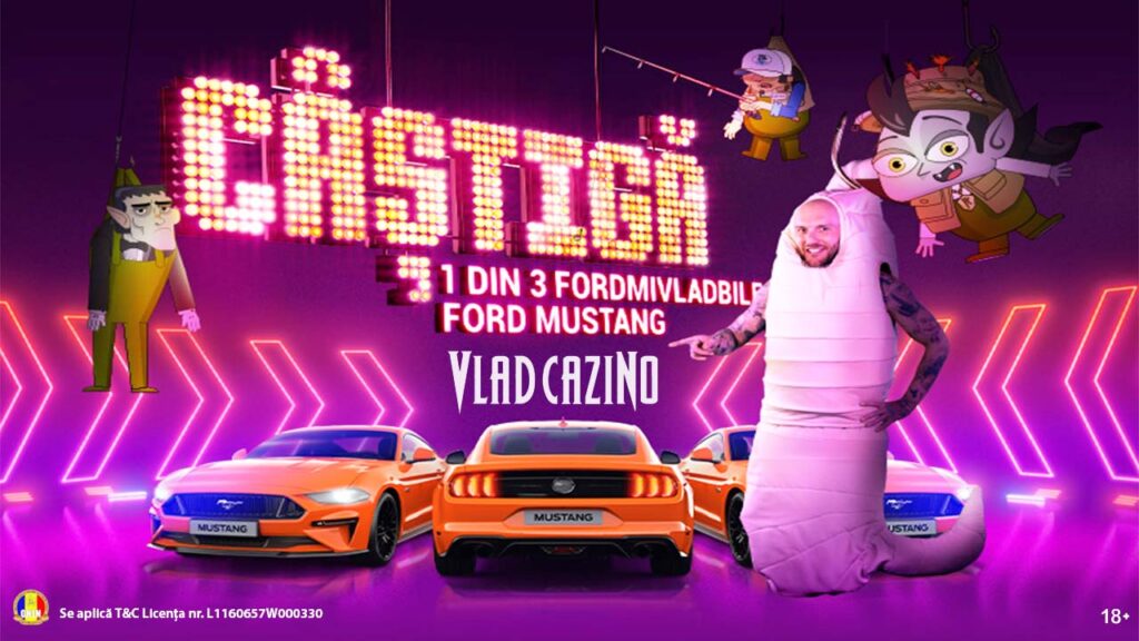 3 mașini Ford Mustang Fastback și multe alte premii în noua campanie Vlad Cazino