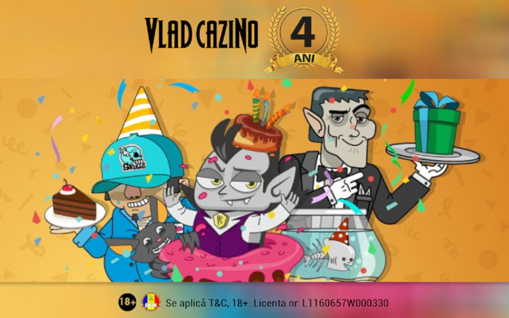 4 ani de Vlad Cazino – rețeta de succes a primului cazino online cu specific românesc