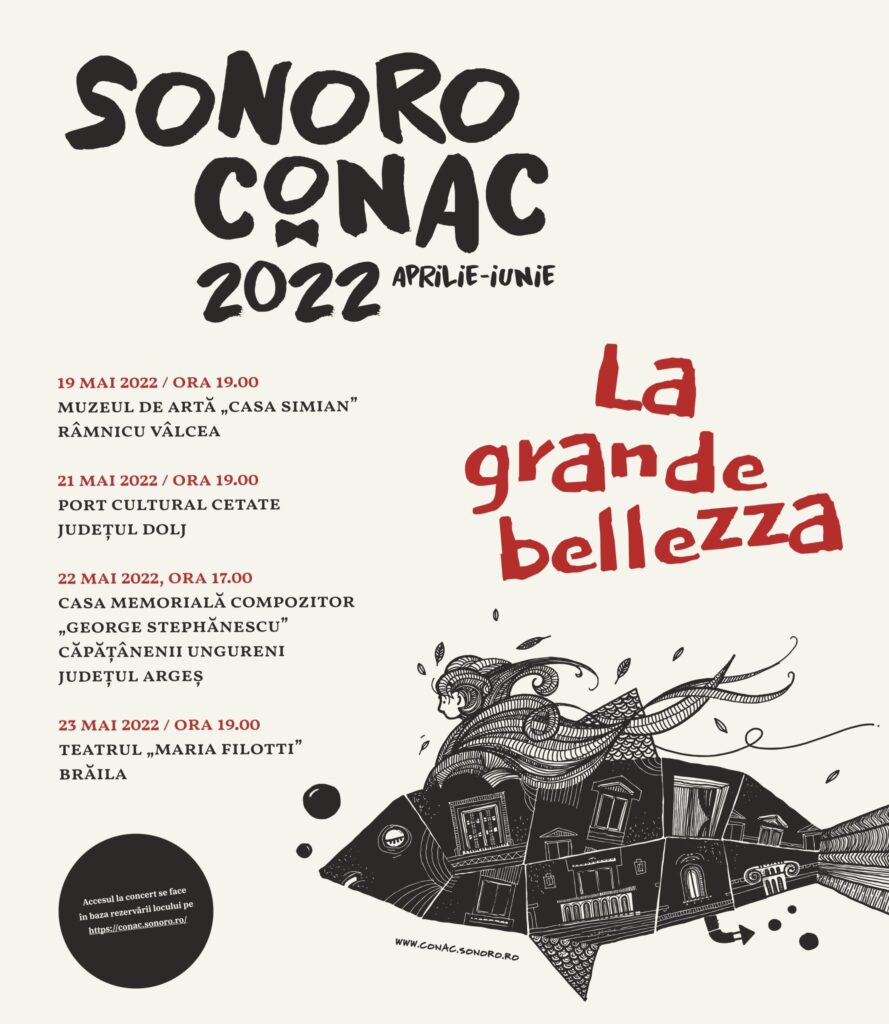 Turneul SoNoRo Conac „La Grande Belleza” continuă în luna mai cu patru concerte în locuri extraordinare