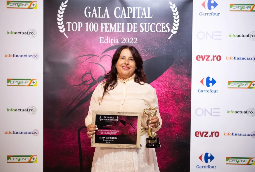 Alina Marinescu, director general Catena, premiată la Gala Capital – Top 100 Femei de succes