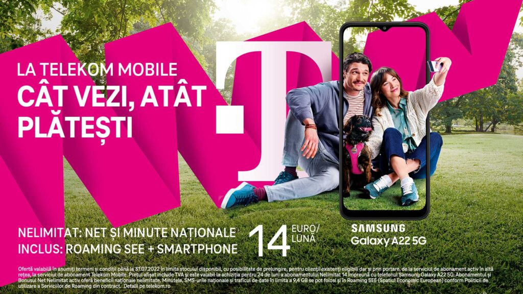 La Telekom Mobile, CÂT VEZI, ATÂT PLĂTEȘTI, cu o singură condiție: NELIMITAT se referă doar la beneficii, nu și la preț