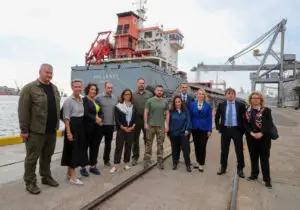 Volodimir Zelenski a vizitat Odesa: Suntem pregătiți să exportăm cereale ucrainene