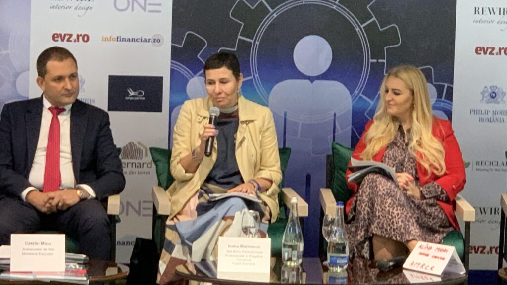 Ioana Marinescu, la Forumul Top Angajatori: Încercăm să acoperim digital zone în care nu mai găsim oameni