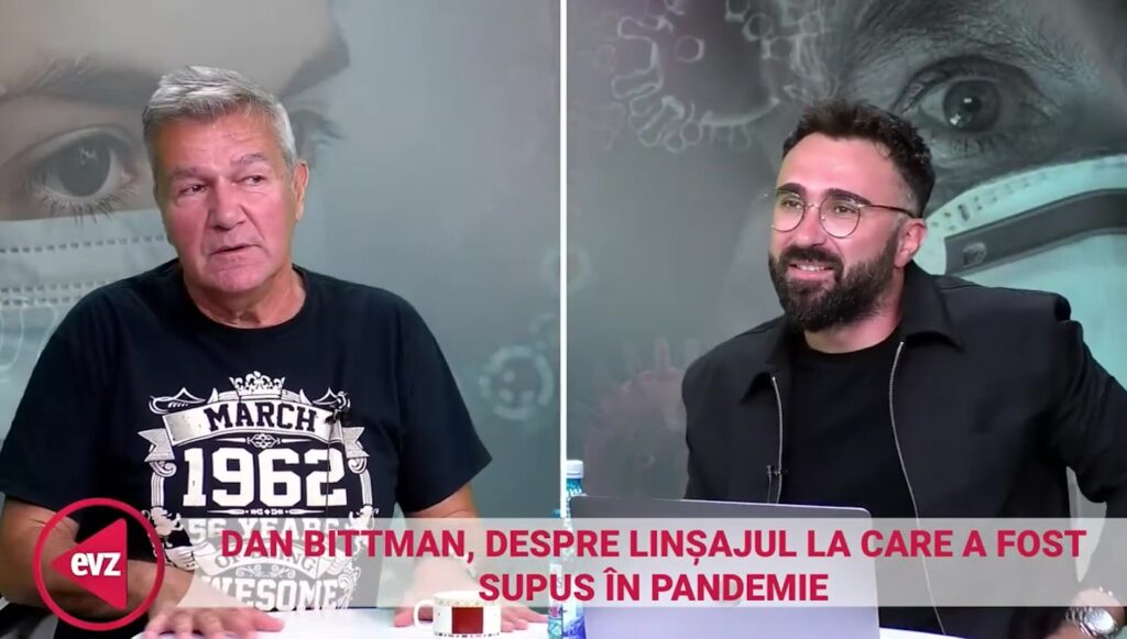 EXCLUSIV Dan Bittman, amintiri din pandemie: „M-au făcut criminal!” (VIDEO)