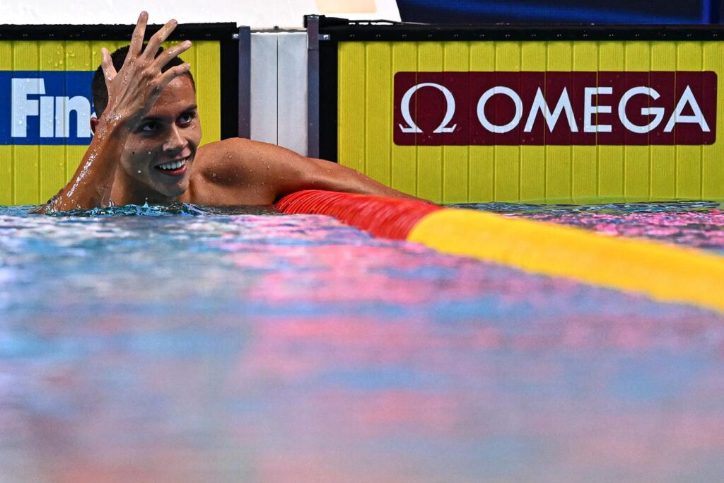 O nouă medalie de aur pentru România. David Popovici, record în proba de 200 m liber la CM de înot de la Lima