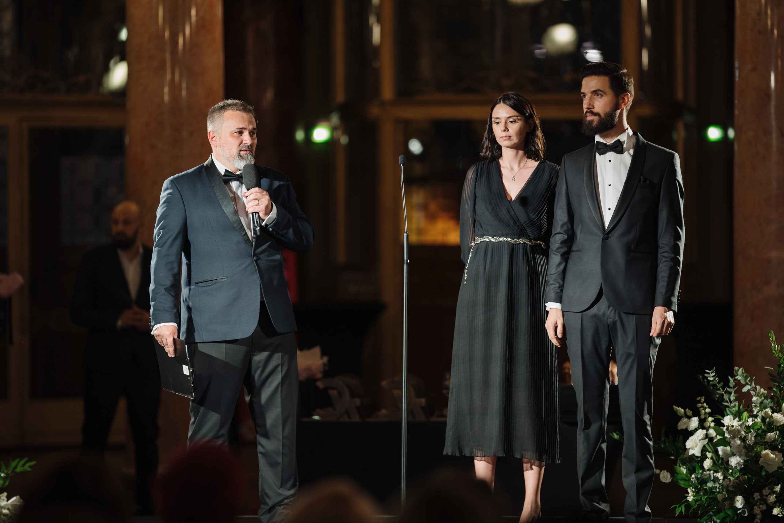 Organizatorii Galei Romanian Hospitality Awards: Florin Maxim, Adriana Ion, Robert Agarici