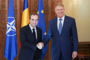 Ministrul Forțelor Armate din Franța a fost primit de Klaus Iohannis la Palatul Cotroceni