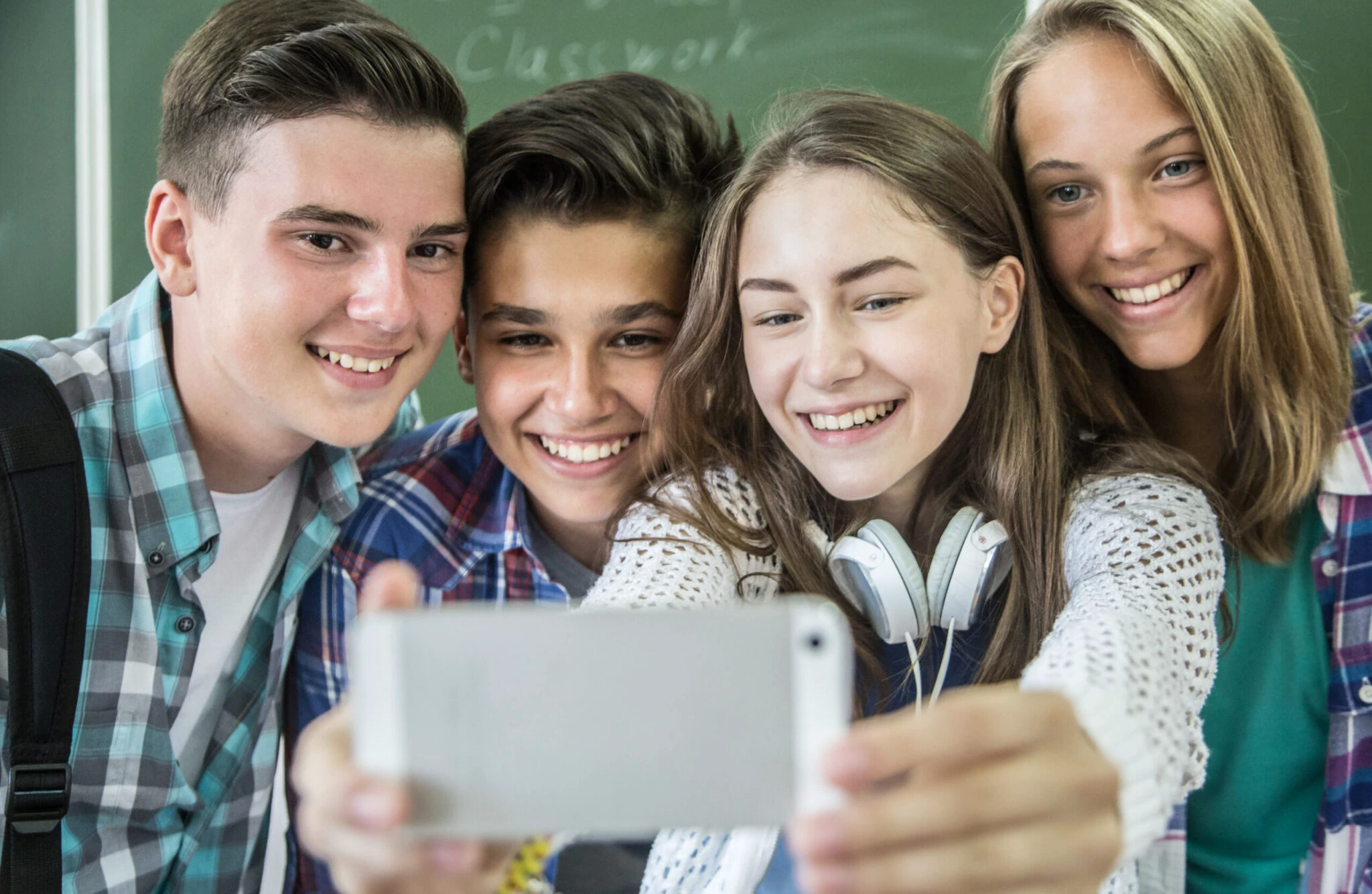 Teenagers Chatting