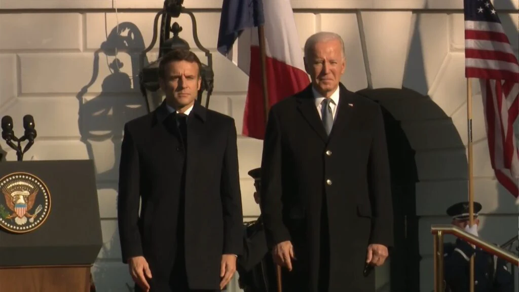 Emmanuel Macron, vizită de stat în SUA. Joe Biden l-a primit la Casa Albă