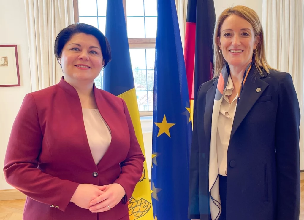 Natalia Gavrilița, întrevedere cu Roberta Metsola: În luna februarie va avea loc reuniunea Consiliului de Asociere RM–UE