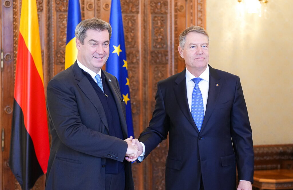 Klaus Iohannis, întâlnire cu premierul Bavariei. Markus Söder sprijină procesul de aderare la spaţiul Schengen