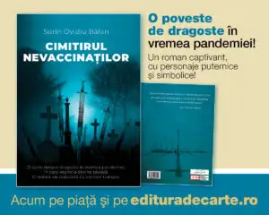 „Cimitirul nevaccinaților”, un roman inspirat din vremuri de pandemie, disponibil acum pe piață