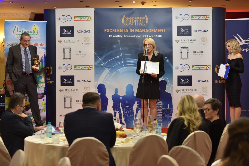 Jagoda Gwardys-Zientara, COO Carrefour România la Gala Capital Excelență în Management  sursa foto: Christian Blancko