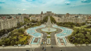 București, fantanile de la Piata Unirii