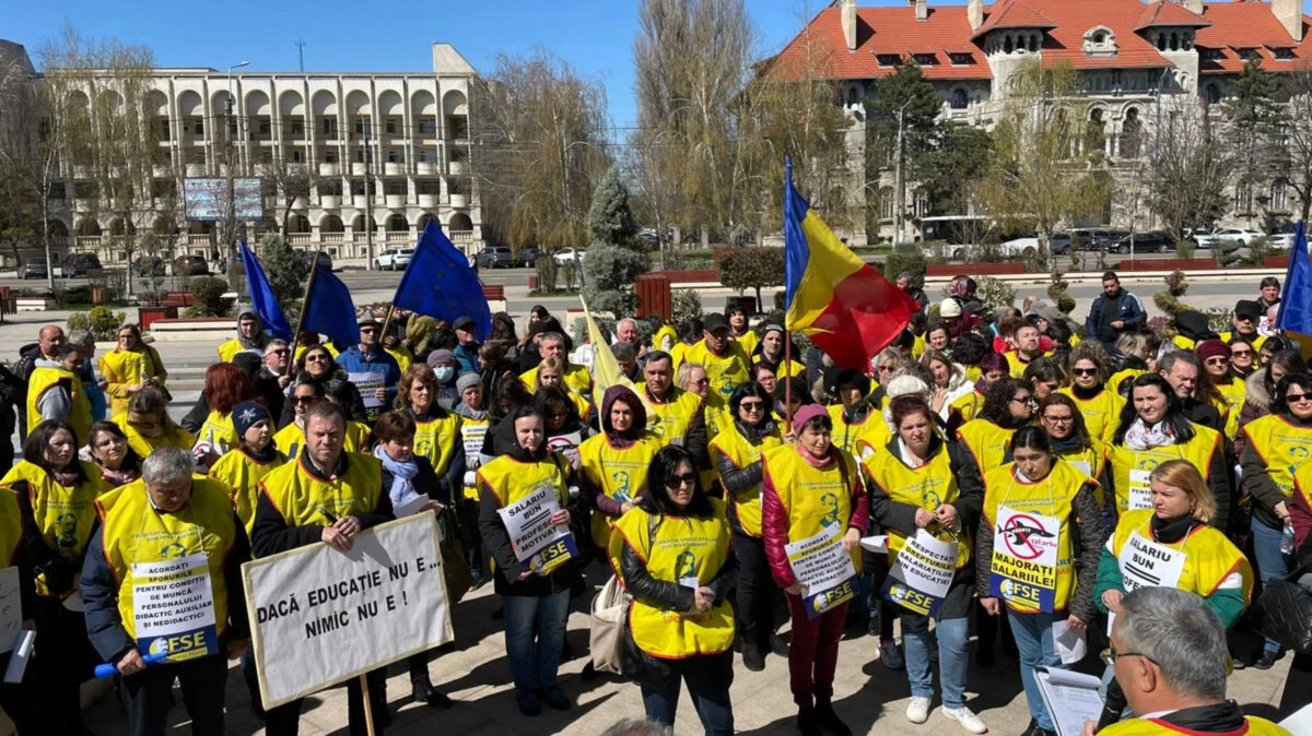 Tot mai multe proteste. Sindicaliștii din educație ies și ei în stradă. Revendicările le-au fost ignorate