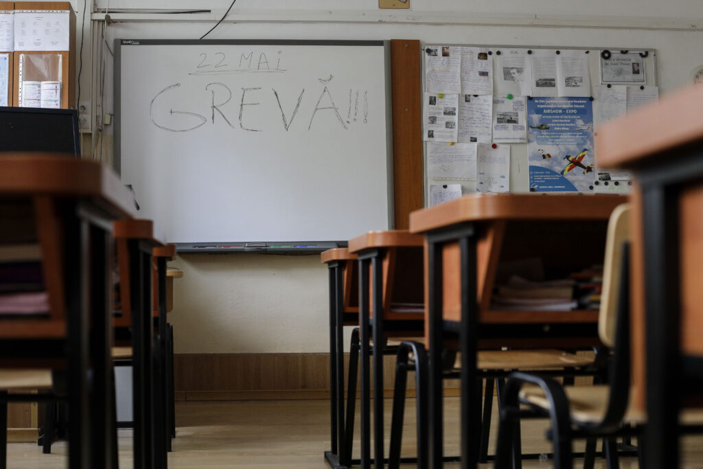 Greva din şcoli continuă şi miercuri. Ionuţ Stroe: Vom găsi soluţii, nu lăsăm problemele românilor nerezolvate