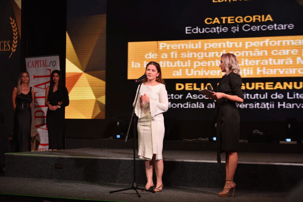 Delia Ungureanu, premiată la Gala Capital – Top Femei de Succes, la categoria învățământ și cercetare: „Ceea ce eu reprezint aici este de fapt munca unei echipe”