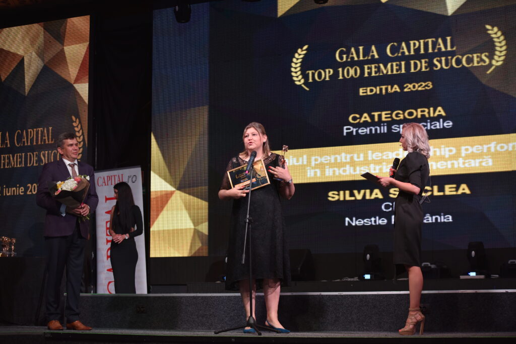 Top 100 femei de succes 2023. Silvia Sticlea, Nestle: ”Acest premiu este despre leadership, dar nu există lider fără echipă!”
