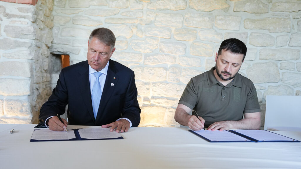 Klaus Iohannis și Volodimir Zelenski, declarație comună cu privire la aderarea Ucrainei la NATO