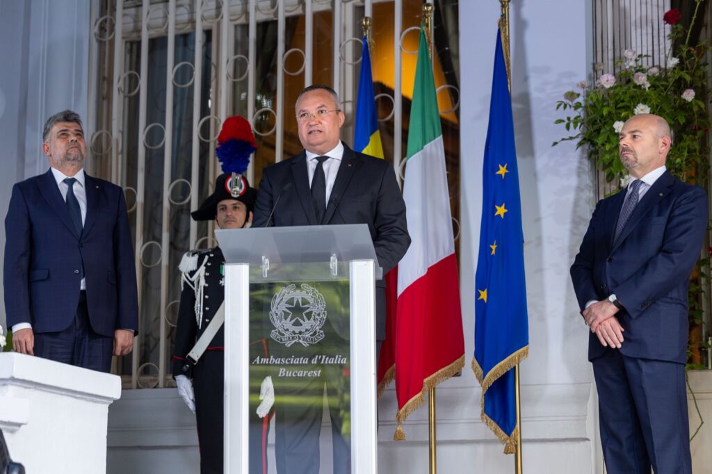 Nicolae Ciucă, cu ocazia Zilei Naționale a Republicii Italiene: Italia este nu doar partener strategic, ci și prieten apropiat al României