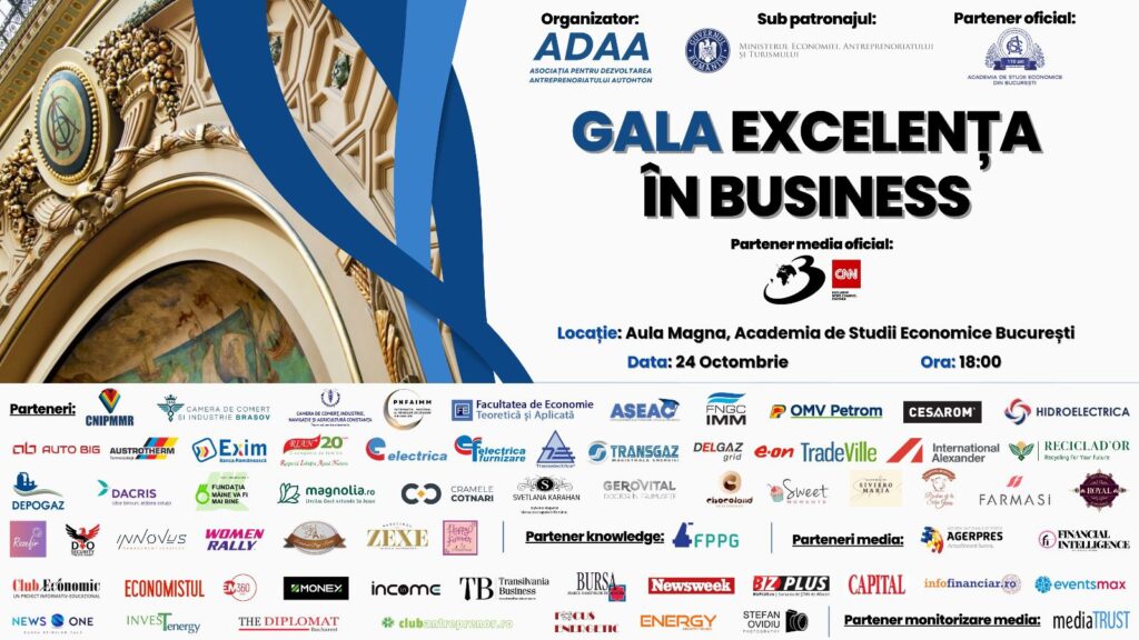 Andreea NEGRU, Președinte ADAA: „Gala Excelența în Business este un moment important pentru a celebra, învăța și inspira”