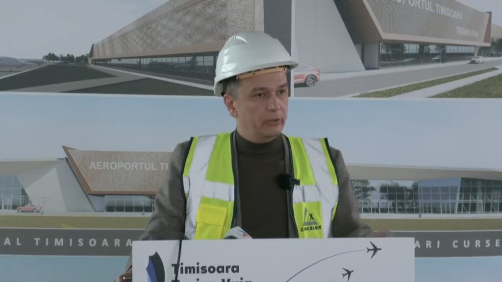 Sorin Grindeanu spune că noul terminal al Aeroportului din Timişoara va fi gata în ianuarie 2024